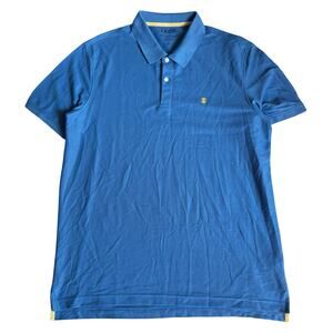IZOD Advantage Polo Shirt Men’s L Blue Stretch Performance Golf Casual Top